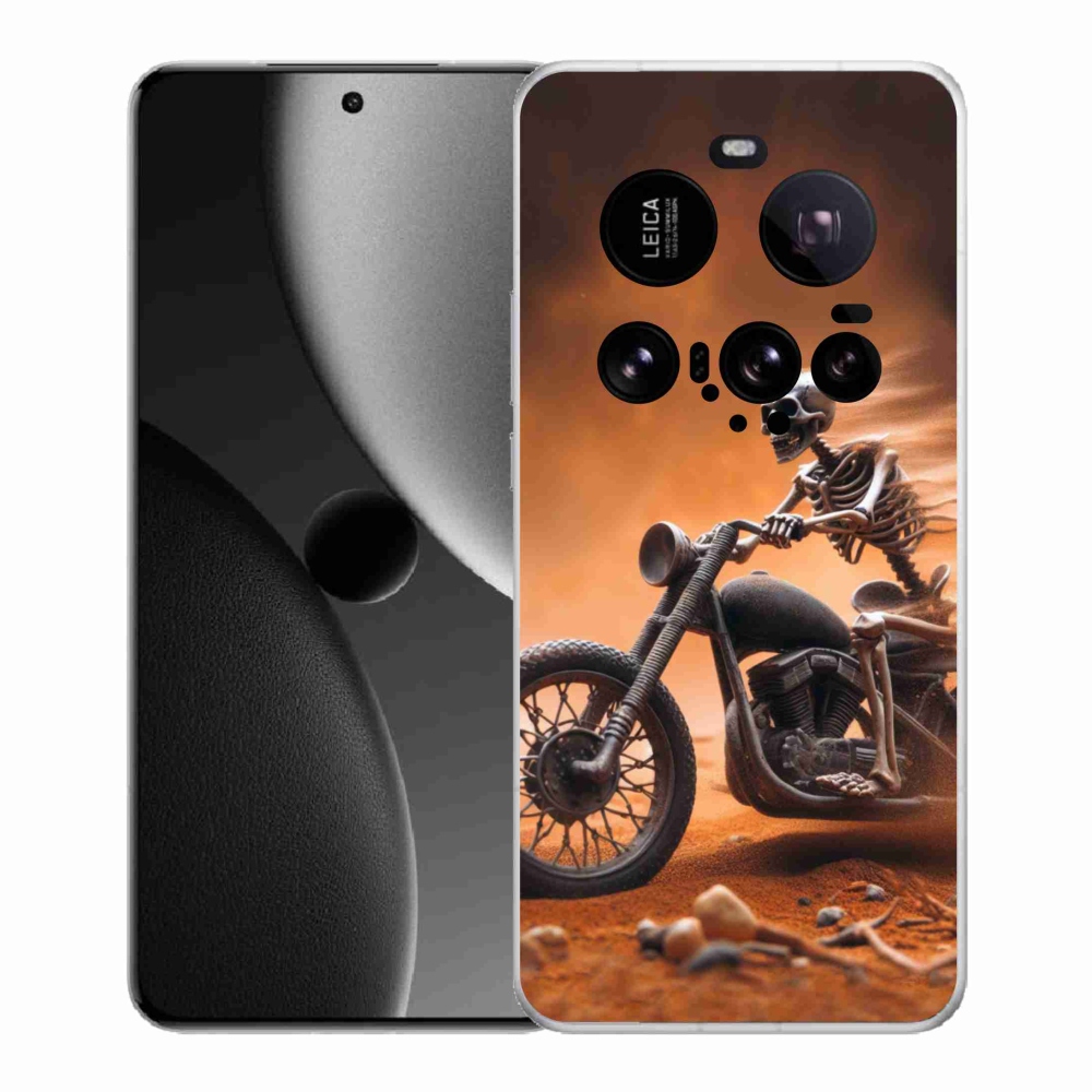 Gelový kryt mmCase na Xiaomi 15 Ultra - kostra na motorce