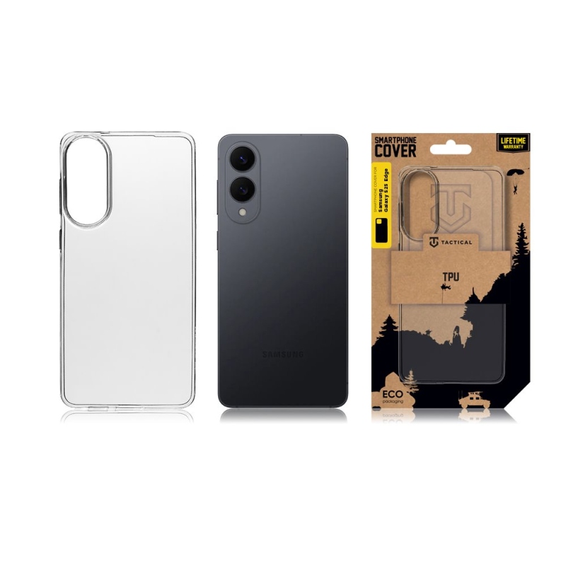 Tactical TPU Kryt pro Samsung Galaxy S25 Edge Transparent