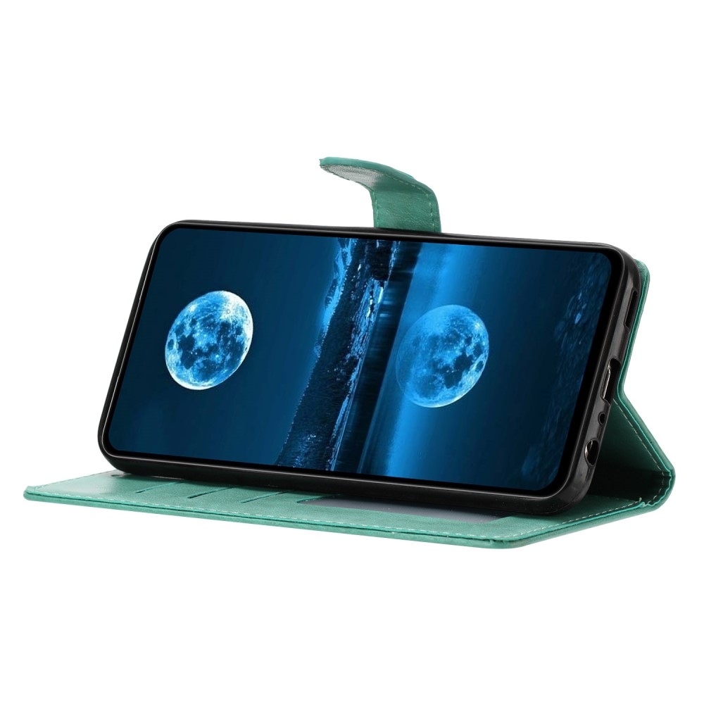 Clots knížkové pouzdro na Samsung Galaxy S25 Edge - modrozelené