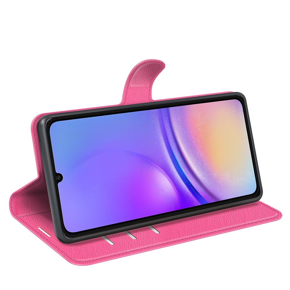 Litchi knížkové pouzdro na Samsung Galaxy A06 4G - rose