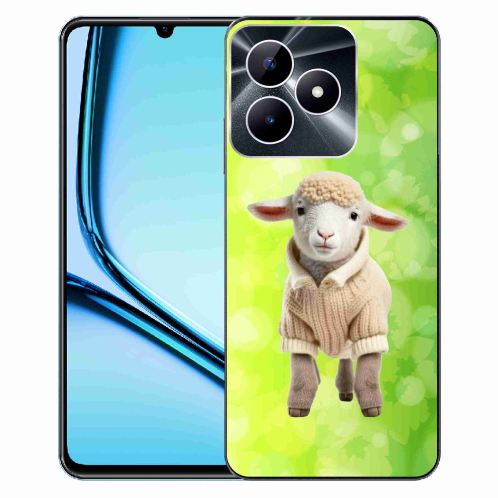 Gelový kryt mmCase na Realme Note 50 - jehně ve svetru