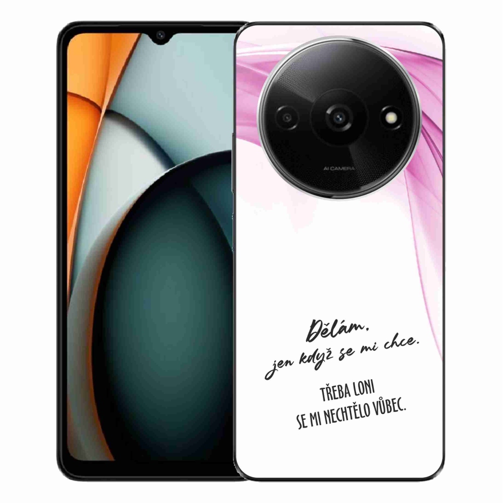 Gelový kryt mmCase na Xiaomi Redmi A3  - vtipný text 12 bílé pozadí
