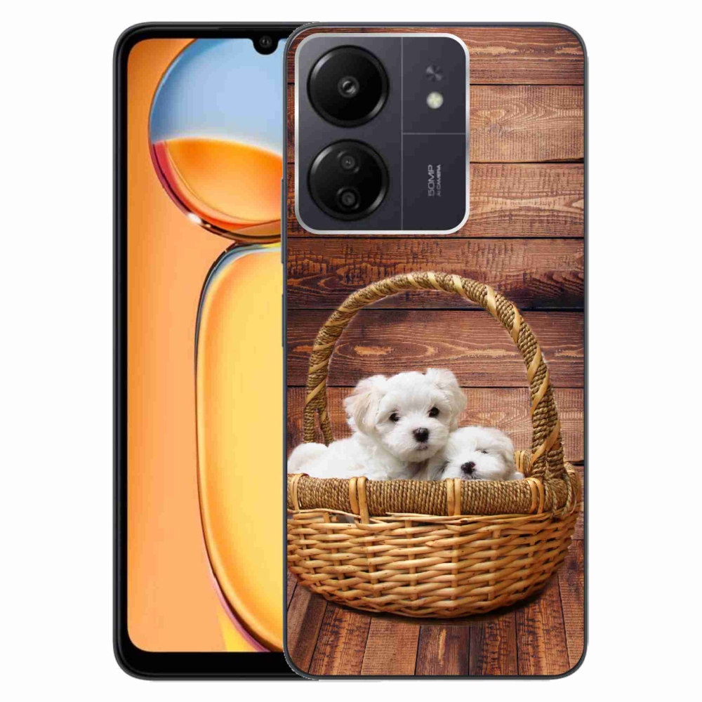 Gelový kryt mmCase na Xiaomi Poco C65/Redmi 13C - štěňátka
