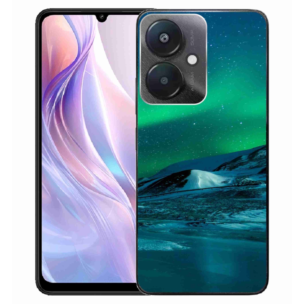 Gelový kryt mmCase na Xiaomi Redmi 13C 5G - polární záře
