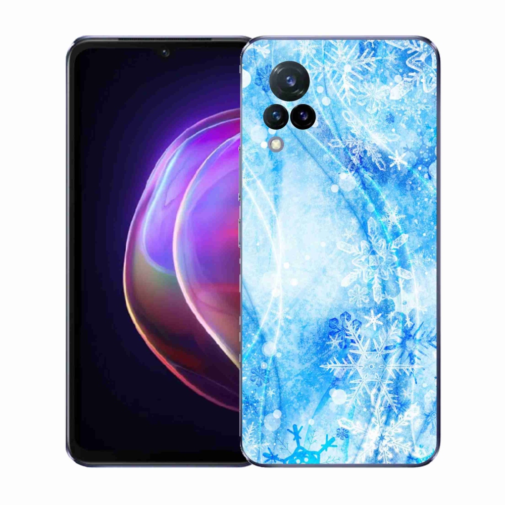 Gelový kryt mmCase na Vivo V21 4G/5G - sněhové vločky