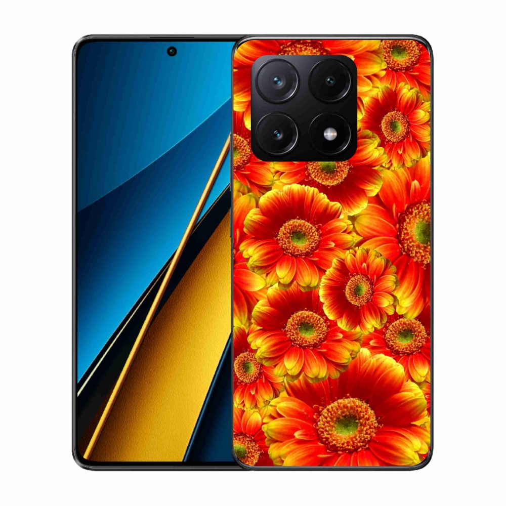 Gelový kryt mmCase na Xiaomi Poco X6 Pro 5G - gerbera 1