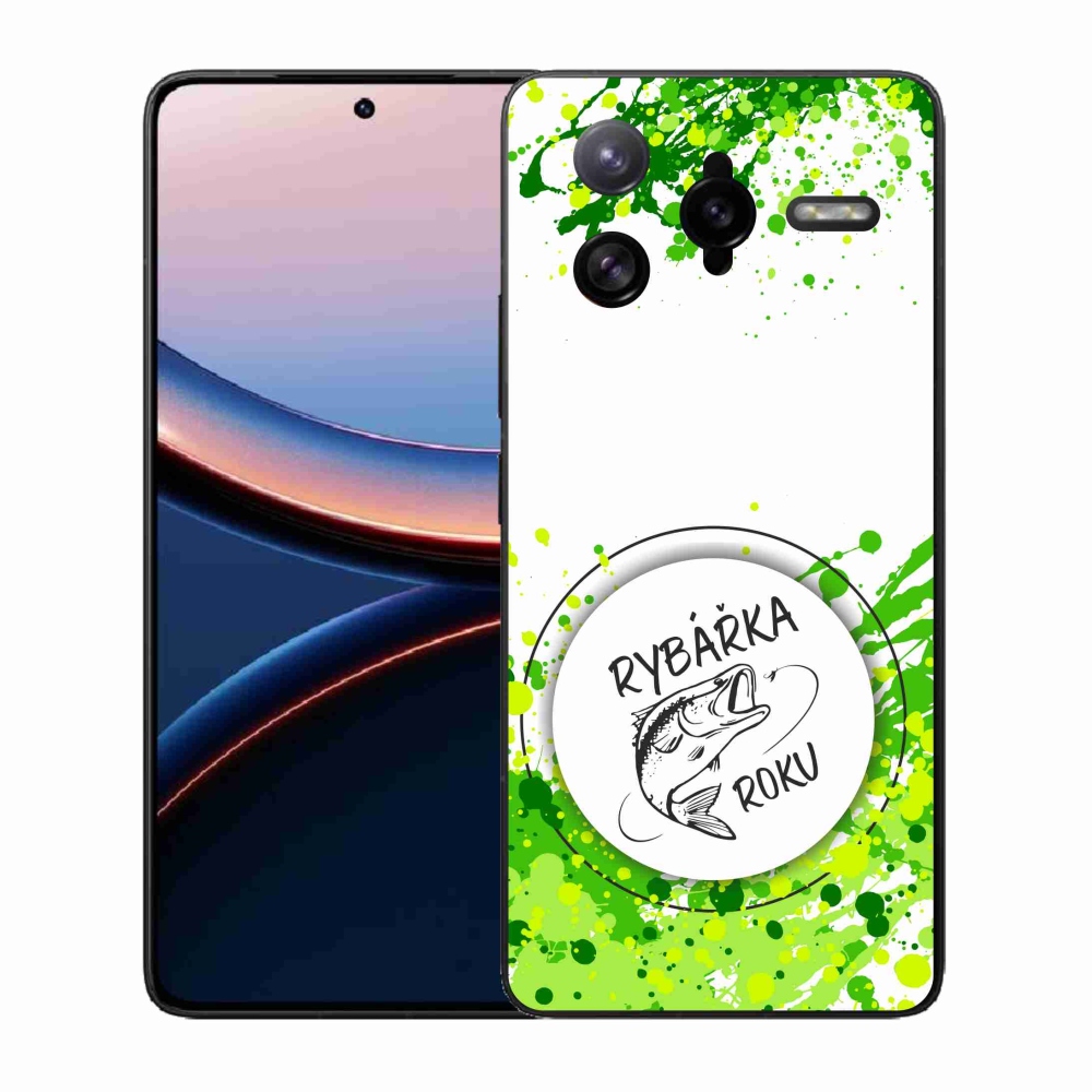 Gelový kryt mmCase na Xiaomi Poco F7 Ultra - rybářka roku bílé pozadí