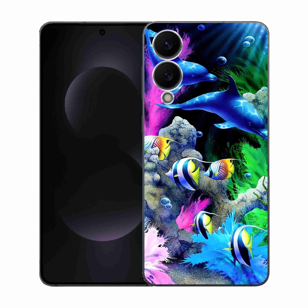 Gelový kryt mmCase na Samsung Galaxy S25 Edge - mořský svět