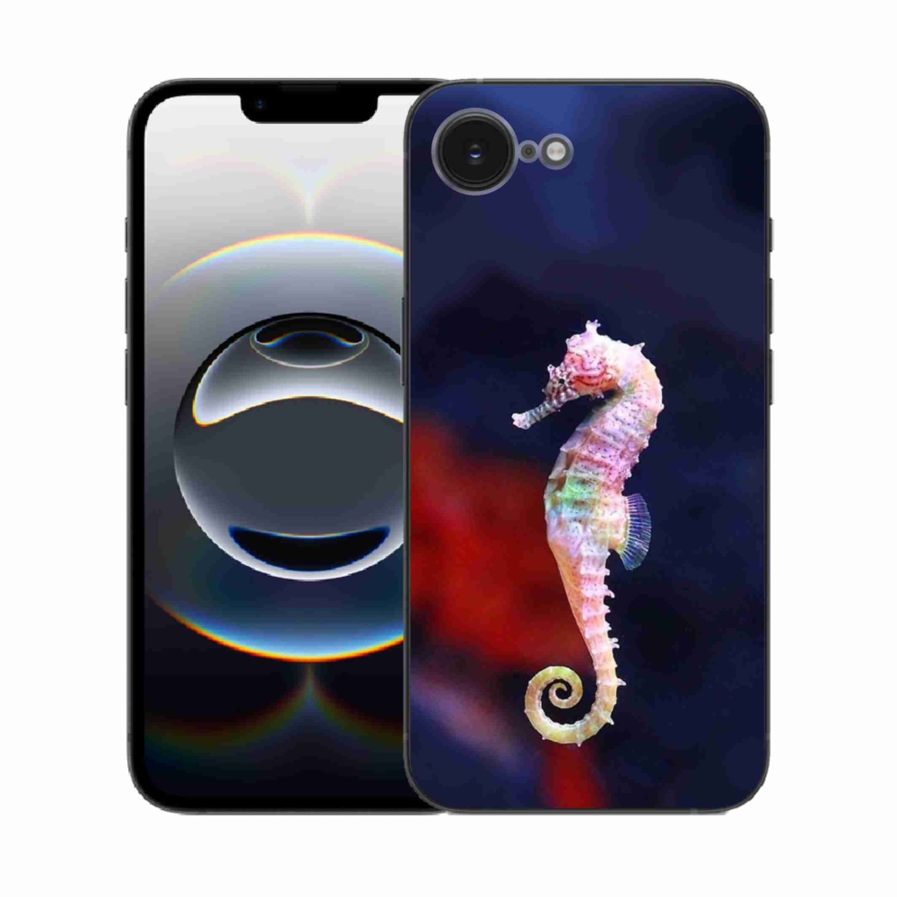 Gelový kryt mmCase na iPhone 16e - mořský koník