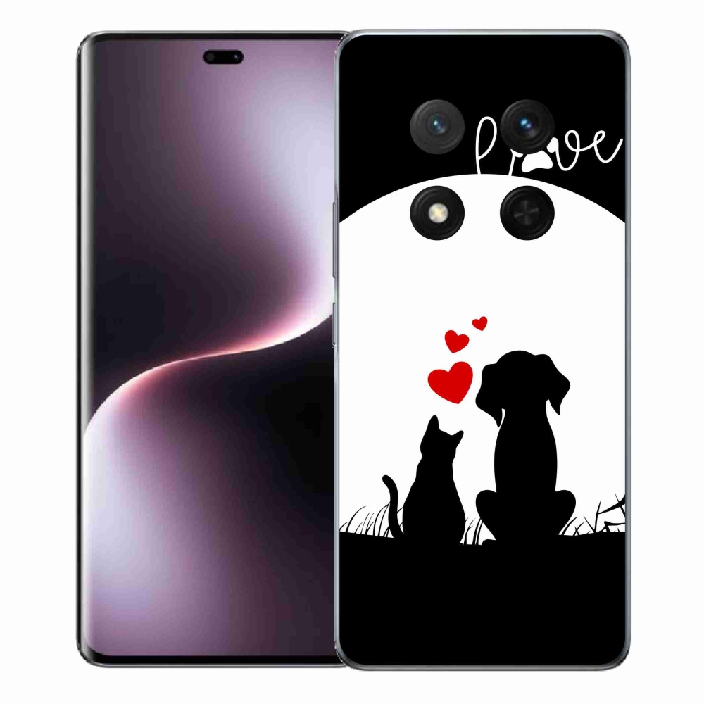 Gelový kryt mmCase na Honor Magic 7 Lite 5G - zvířecí láska