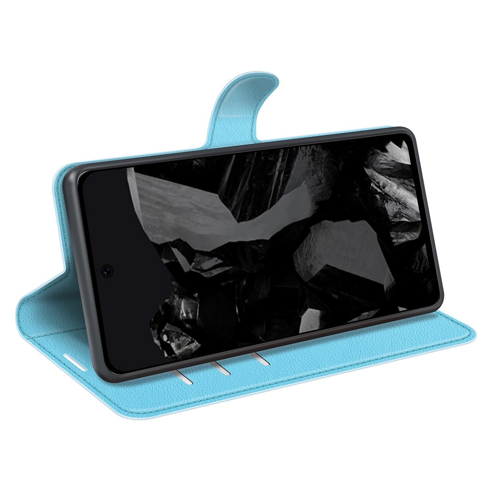 Litchi knížkové pouzdro na Google Pixel 9 Pro XL - modré