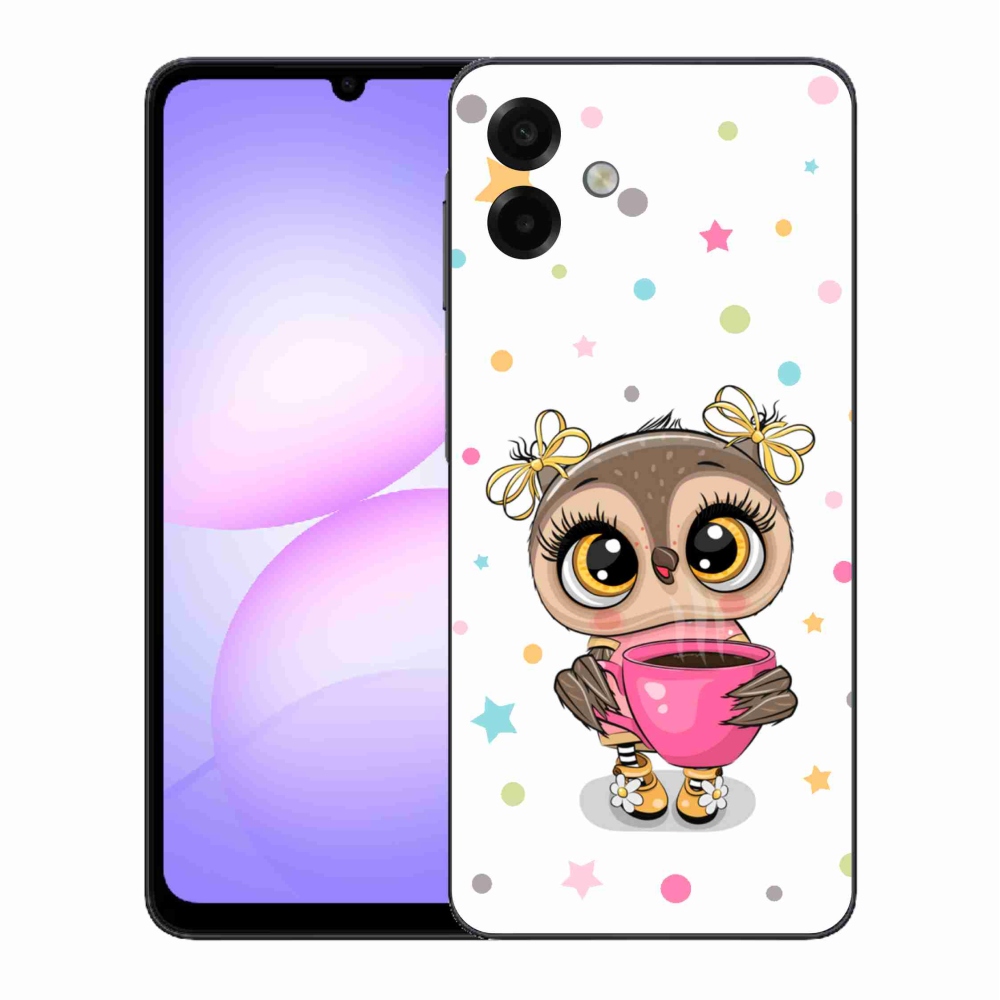 Gelový kryt mmCase na Samsung Galaxy A07 4G - kreslená sovička