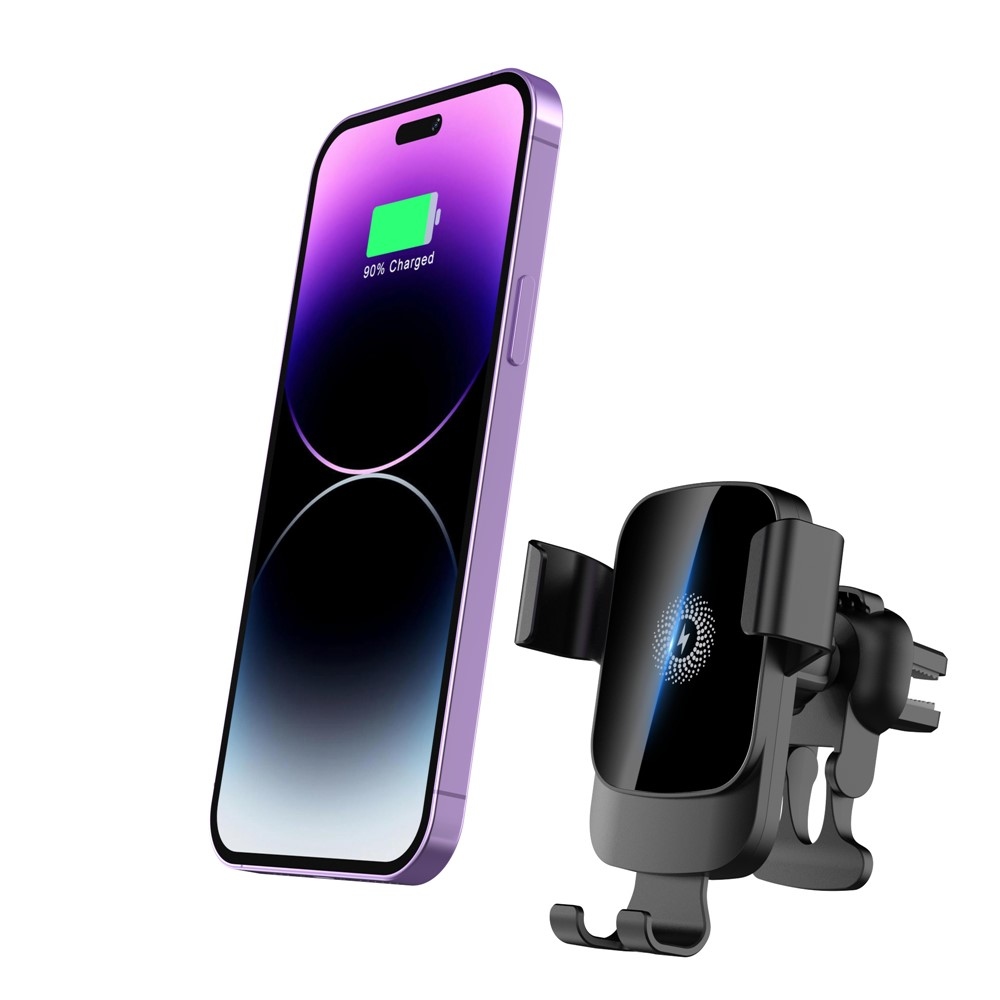 CF96 bezdrátová nabíječka do auta s držákem do ventilace 15 W