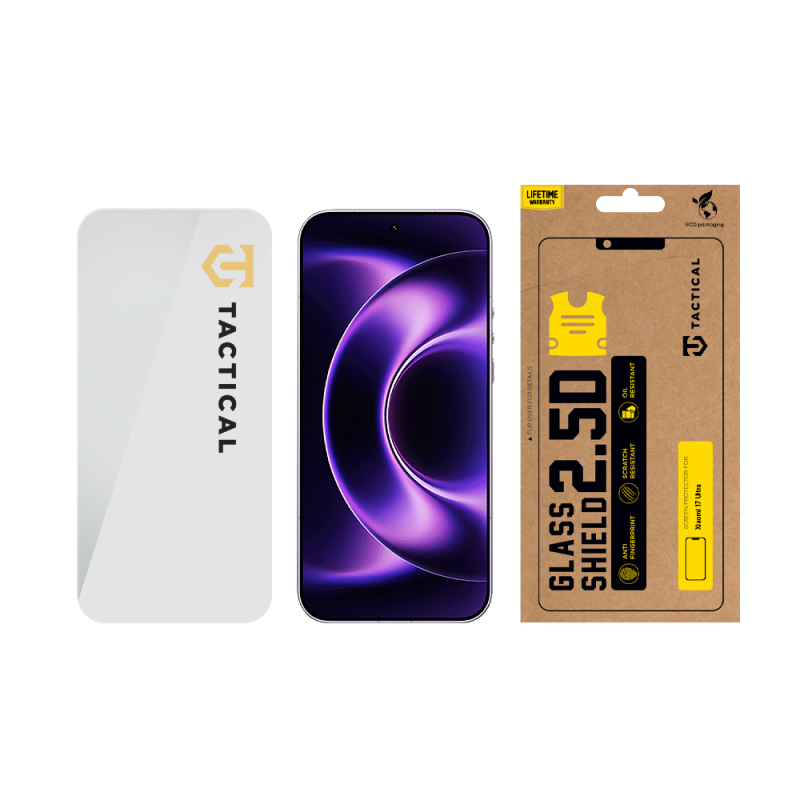 Tactical Glass Shield 2.5D sklo pro Xiaomi 17 Ultra Clear
