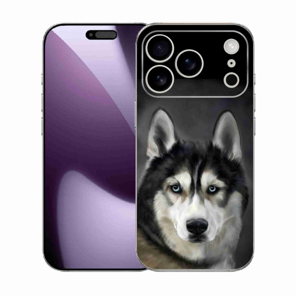 Gelový kryt mmCase na iPhone 17 Pro - husky