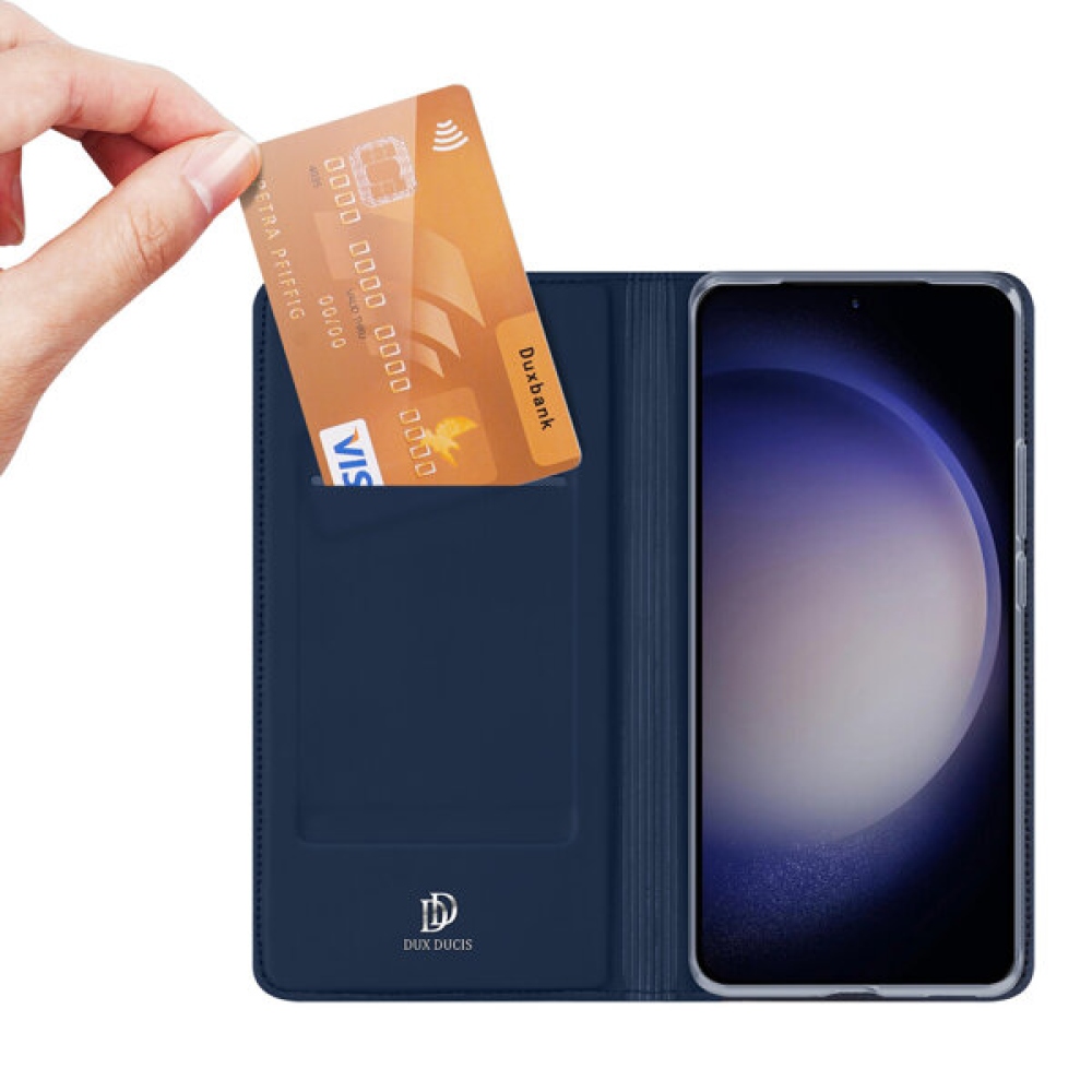 DUX knížkové pouzdro na Samsung Galaxy S24+ - tmavěmodré