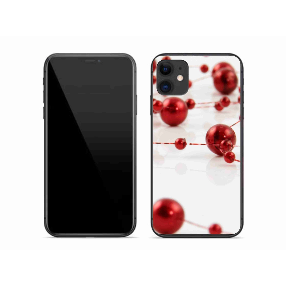 Gelový kryt mmCase na iPhone 11 - vánoční řetěz