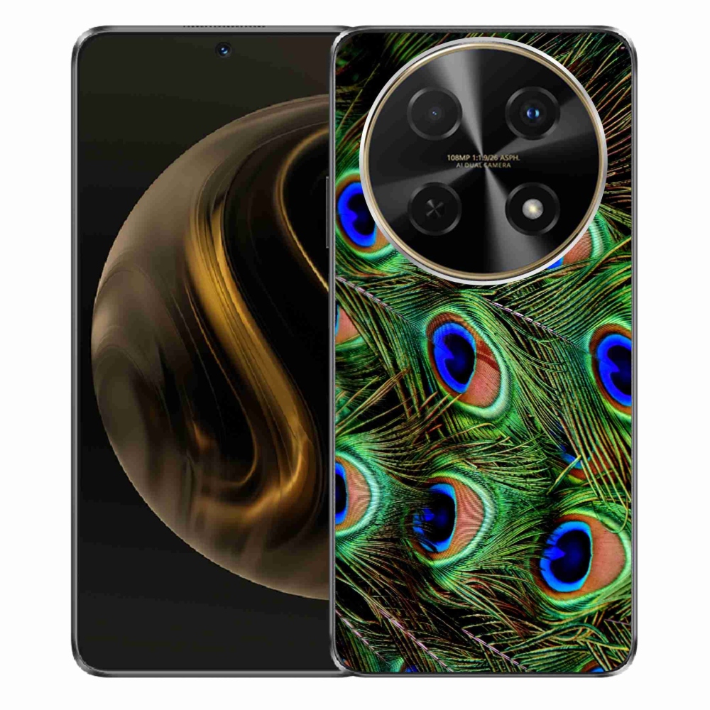 Gelový kryt mmCase na Huawei Nova 12i - paví peří