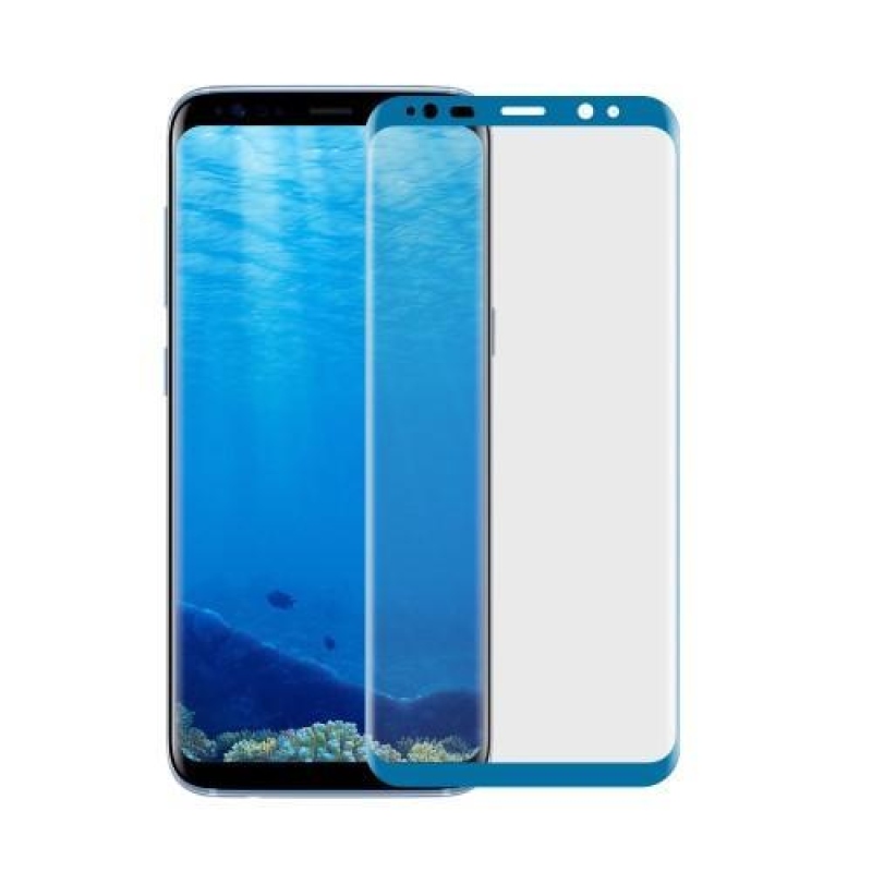 AGB 0,1mm celoplošná fólie na displej Samsung Galaxy S8 - modrý lem