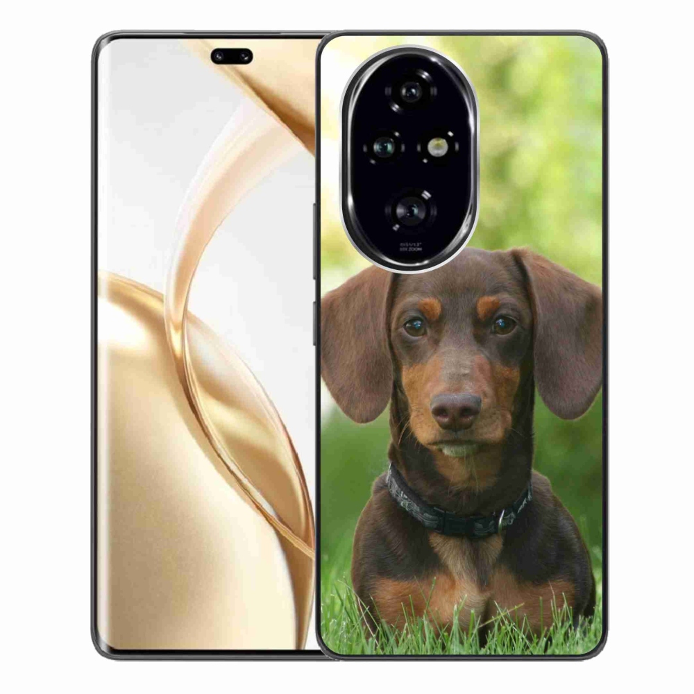 Gelový obal mmCase na Honor 200 Pro 5G - hnědý jezevčík