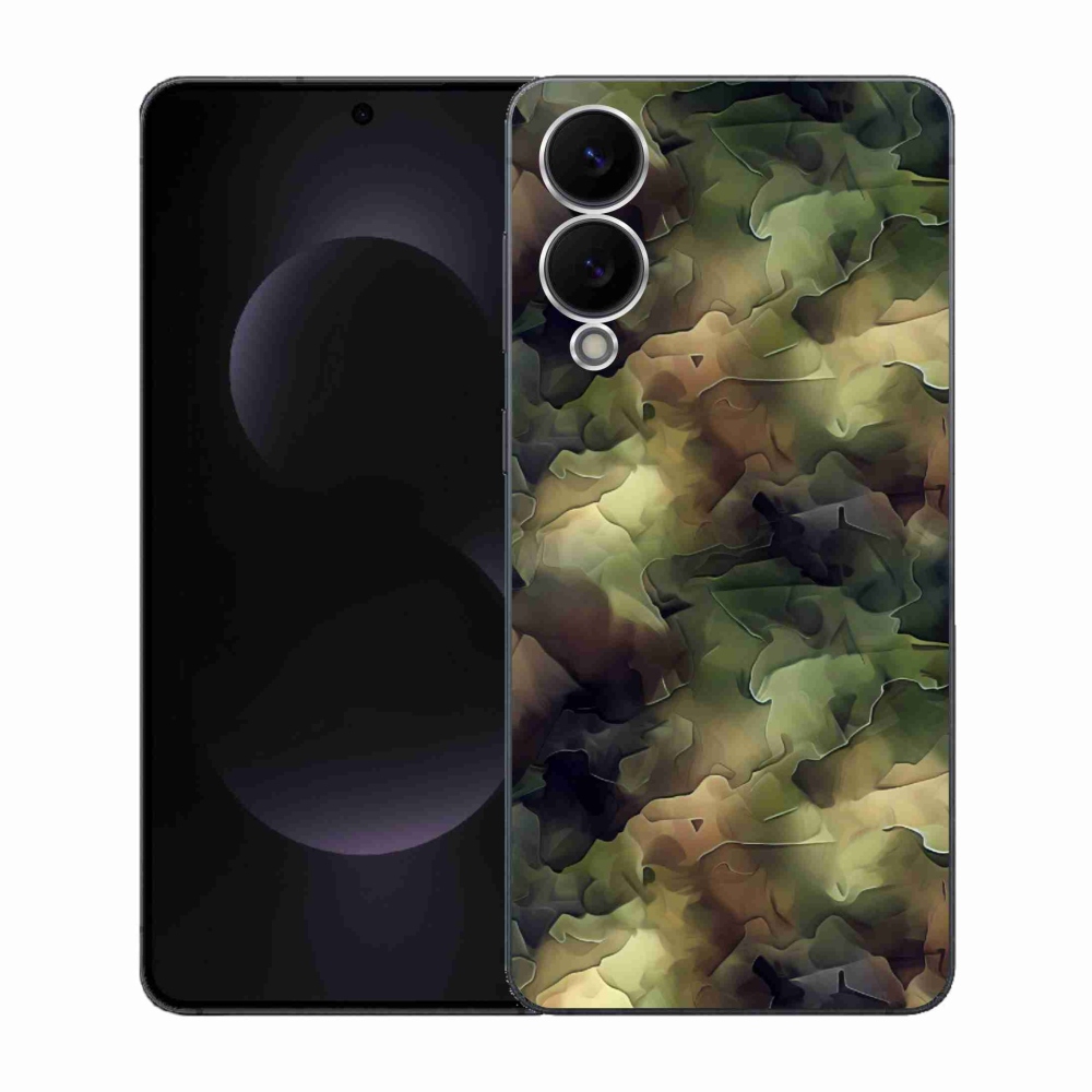 Gelový kryt mmCase na Samsung Galaxy S25 Edge - maskáčový vzor 10