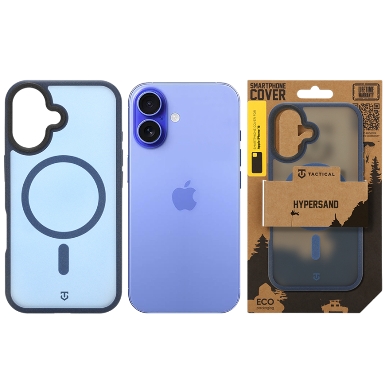 Tactical MagForce Hypersand Kryt pro Apple iPhone 16 Deep Blue