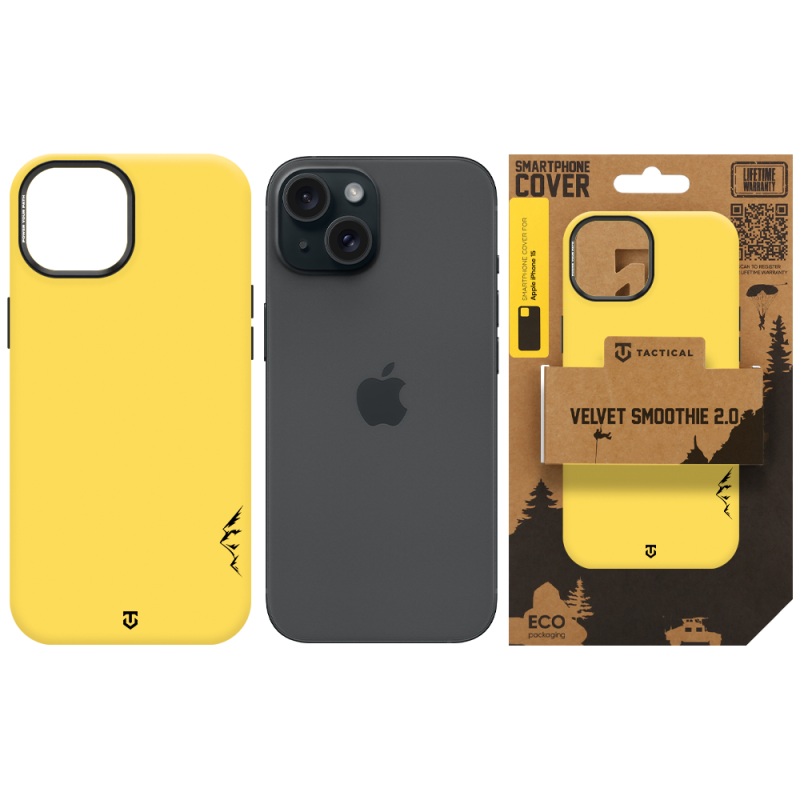 Tactical MagForce Velvet Smoothie 2.0 Kryt pro Apple iPhone 15 Banana