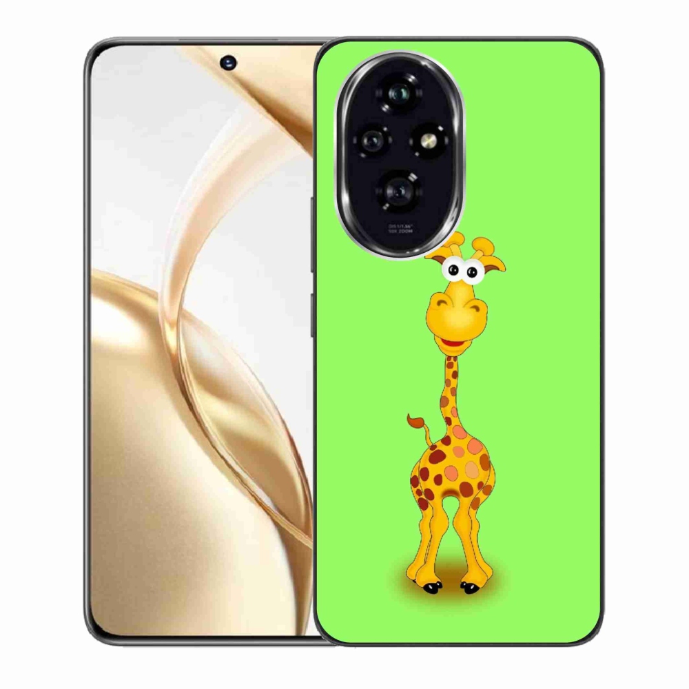 Gelový kryt mmCase na Honor 200 5G - kreslená žirafa