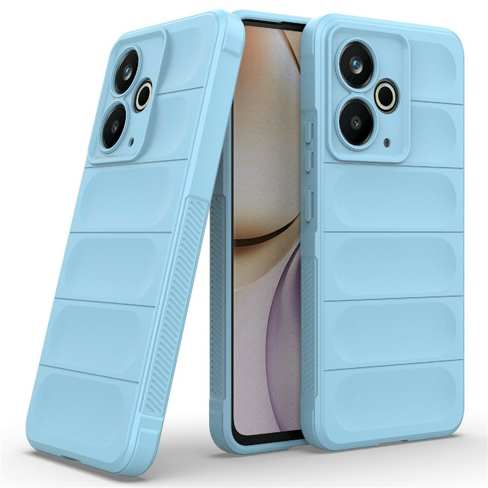 Rugg odolný gelový obal na Realme 14T 5G - světlemodrý