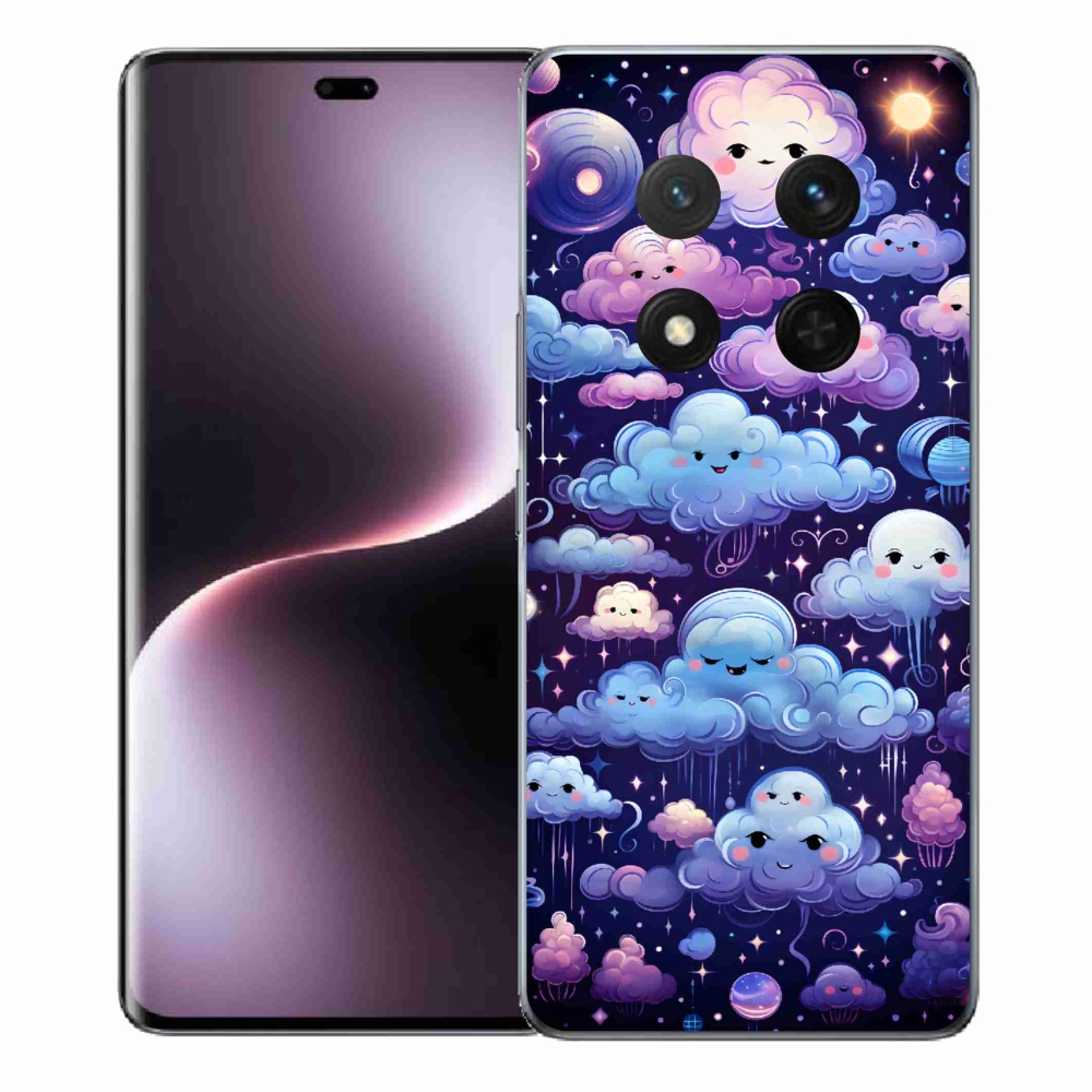 Gelový kryt mmCase na Honor Magic 7 Lite 5G - mráčky