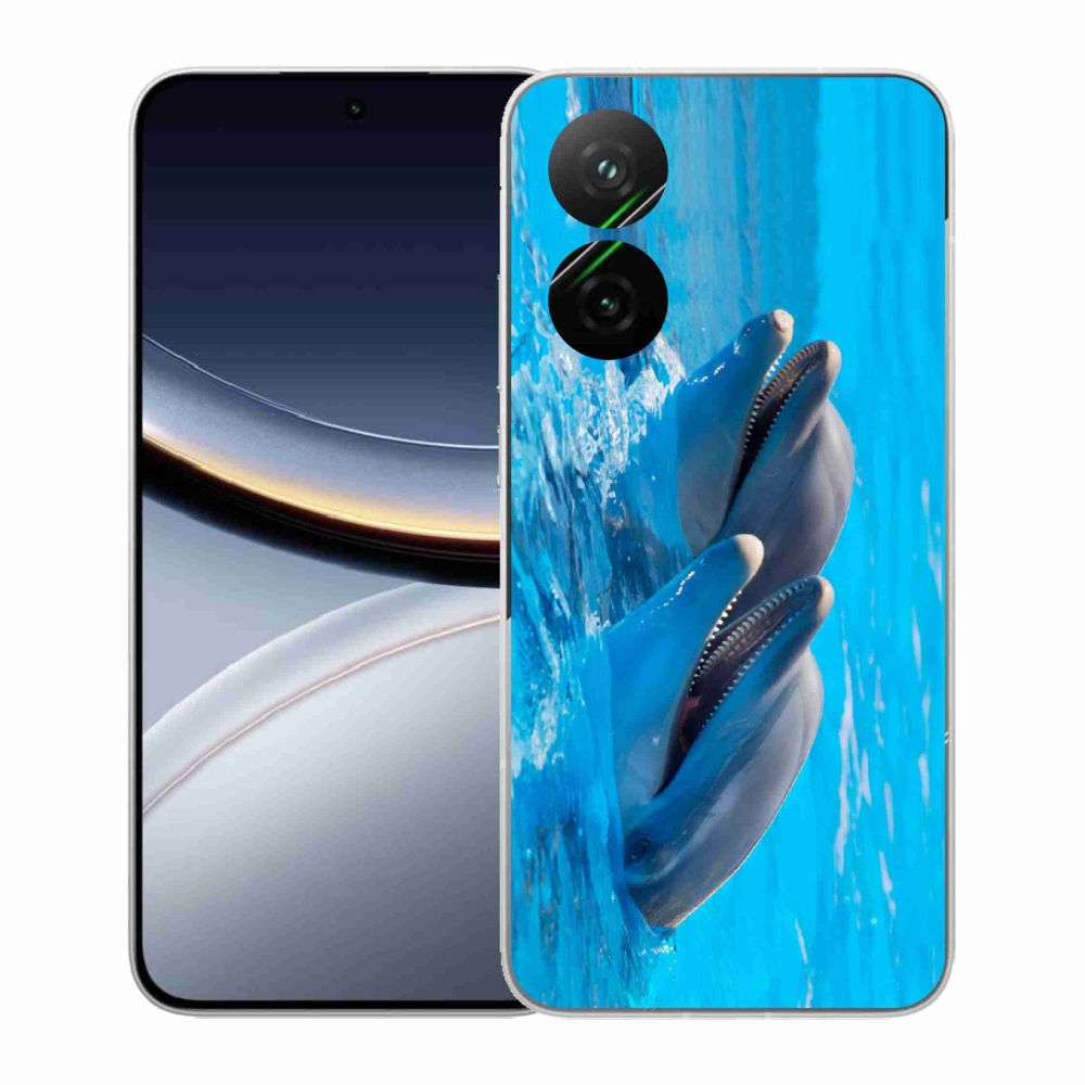 Gelový kryt mmCase na Xiaomi Poco F7 5G - delfíni