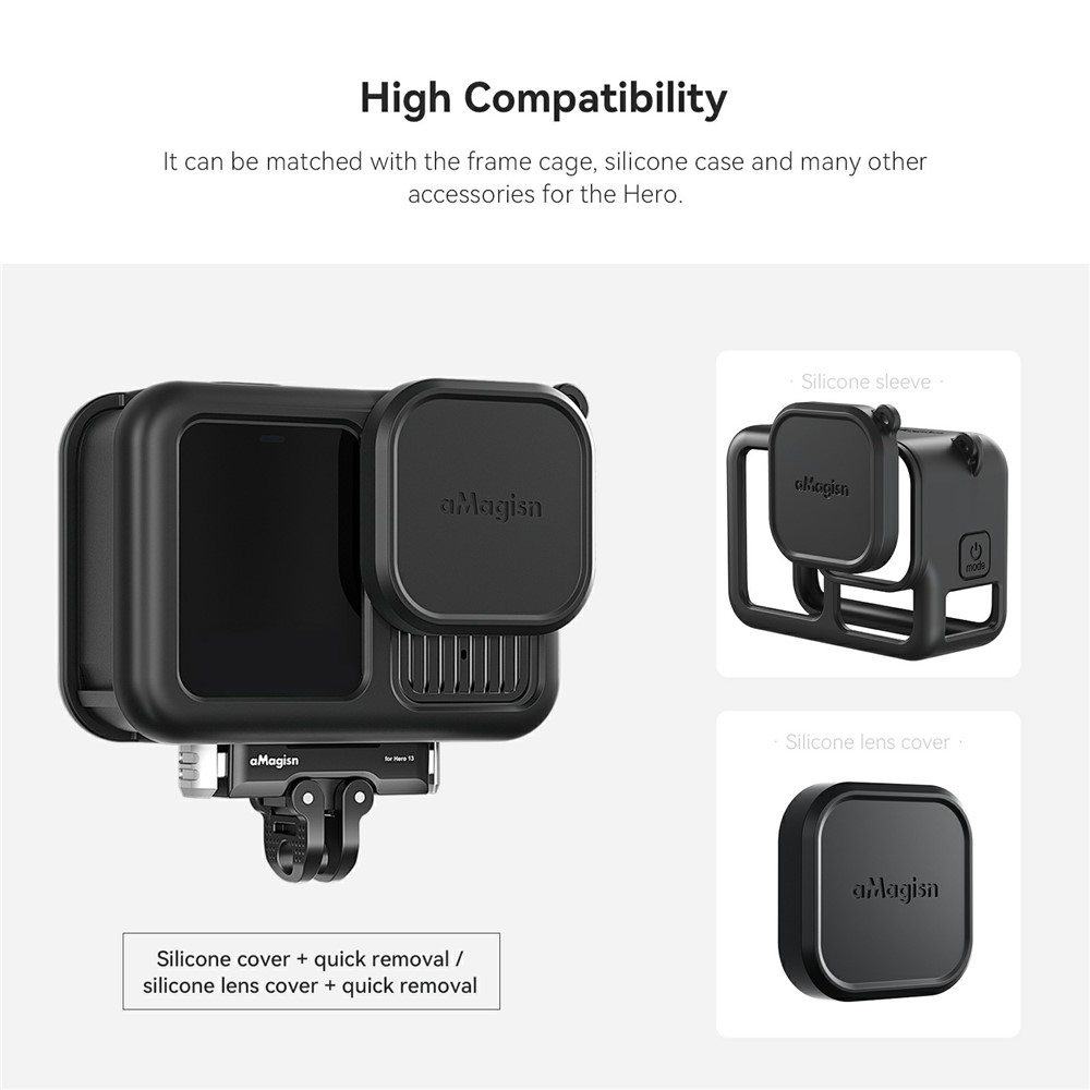 Magnetický kovový rychloupínací držák AMAGISN pro GoPro Hero 13