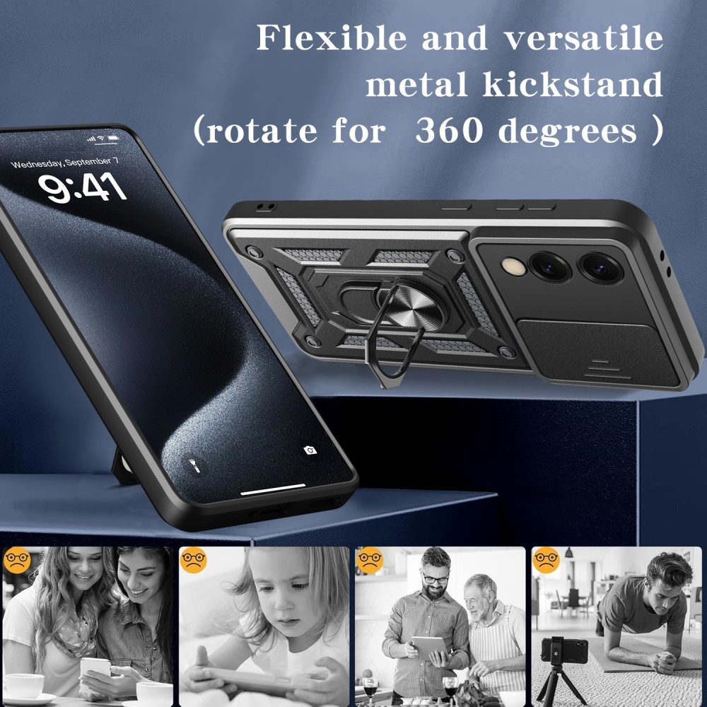 Slide odolný kryt na Samsung Galaxy S25 Edge - černý