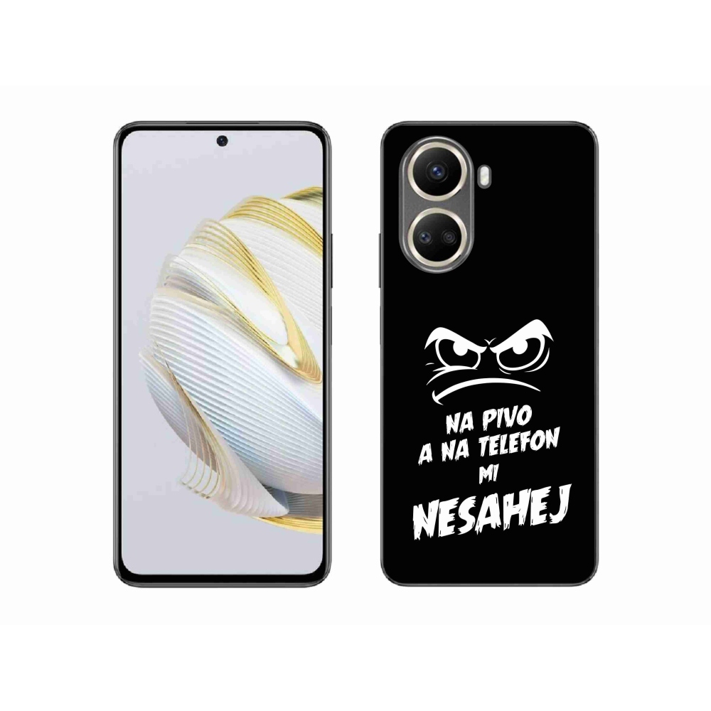 Gelový kryt mmCase na Huawei Nova 10 SE - pivní motiv 2 černé pozadí