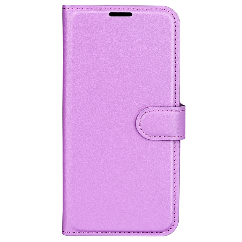 Litchi knížkové pouzdro na Xiaomi Redmi Note 13 5G - fialové