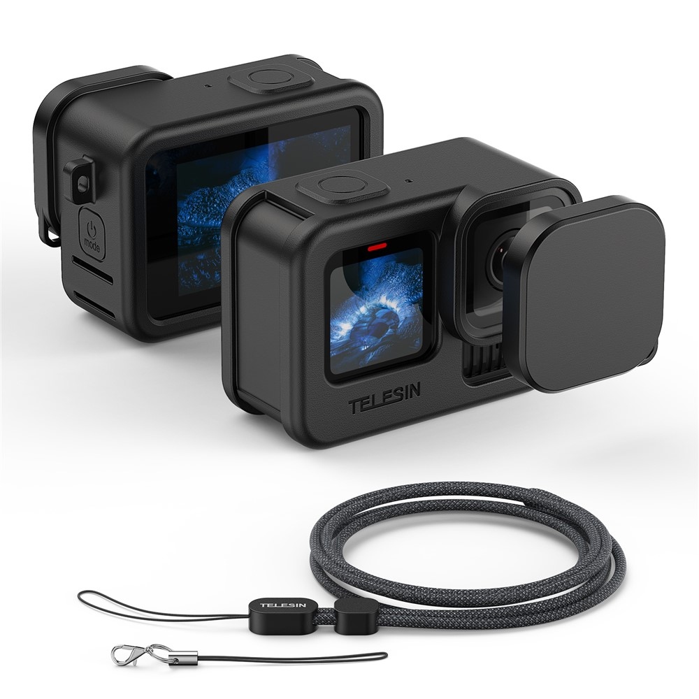 TELESIN silikonové ochranné pouzdro s krytkou objektivu pro GoPro Hero 13/12/11/10/9