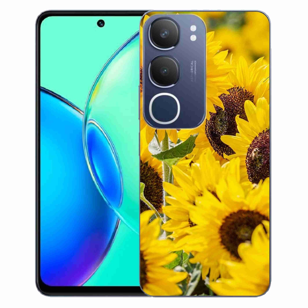 Gelový kryt mmCase na Vivo Y19s - slunečnice