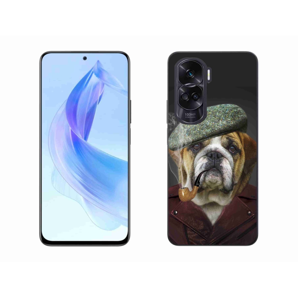 Gelový kryt mmCase na Honor 90 Lite - pes s fajfkou