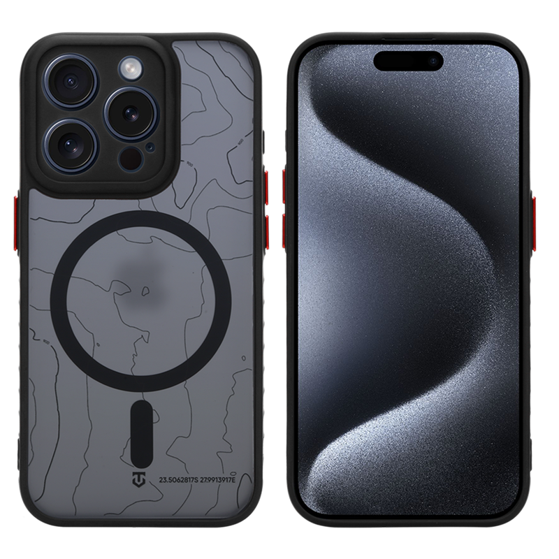 Tactical MagForce Warthog Kryt pro Apple iPhone 15 Pro Asphalt