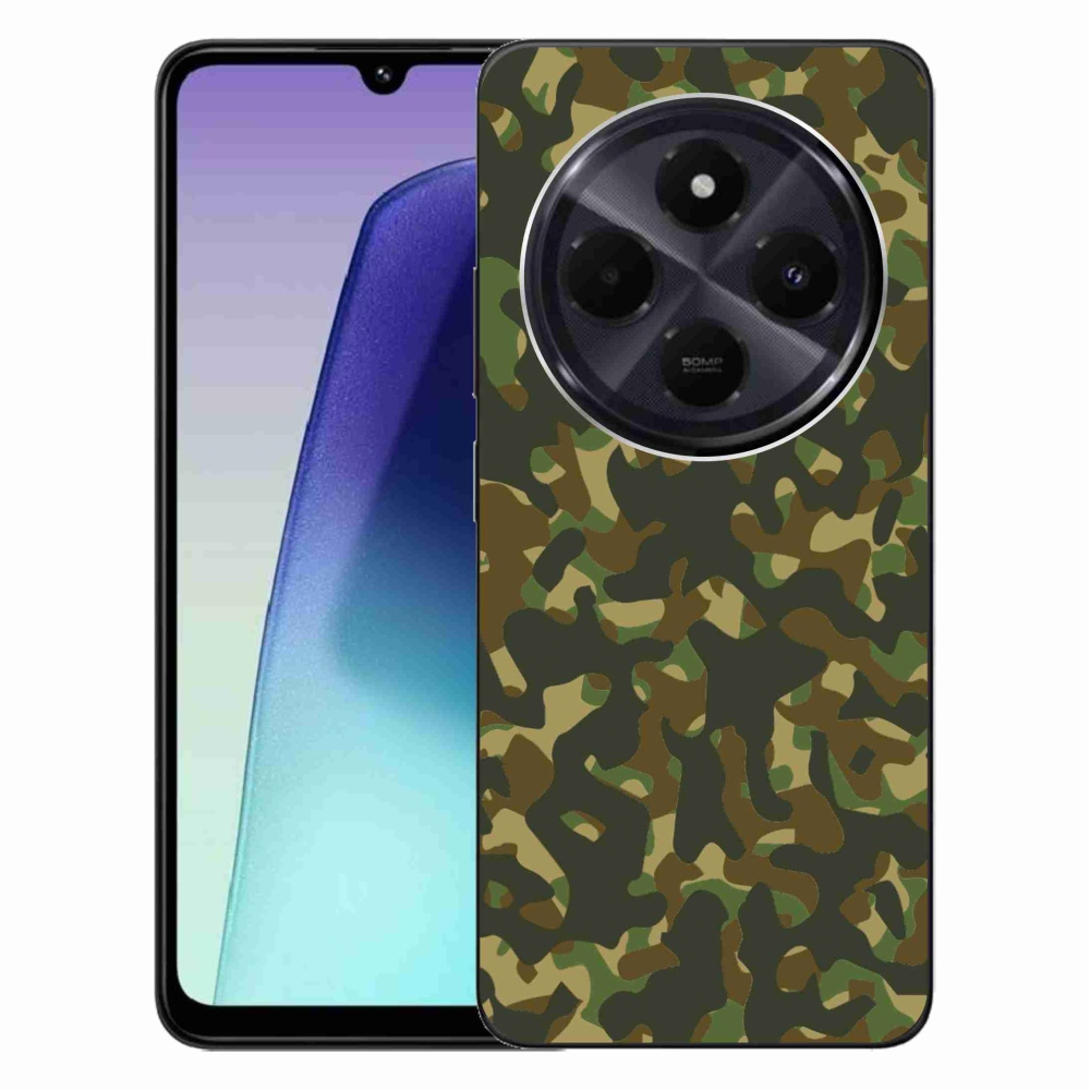 Gelový kryt mmCase na Xiaomi Redmi 14C/Poco C75 - maskáčový vzor 1