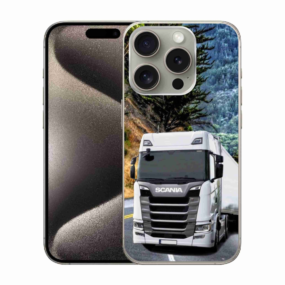 Gelový kryt mmCase na iPhone 15 Pro - kamion 1
