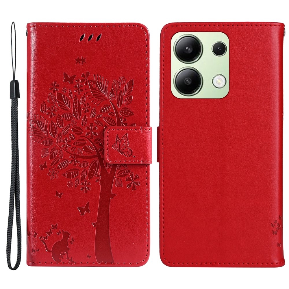 Trees knížkové pouzdro na Xiaomi Redmi Note 13 - červené