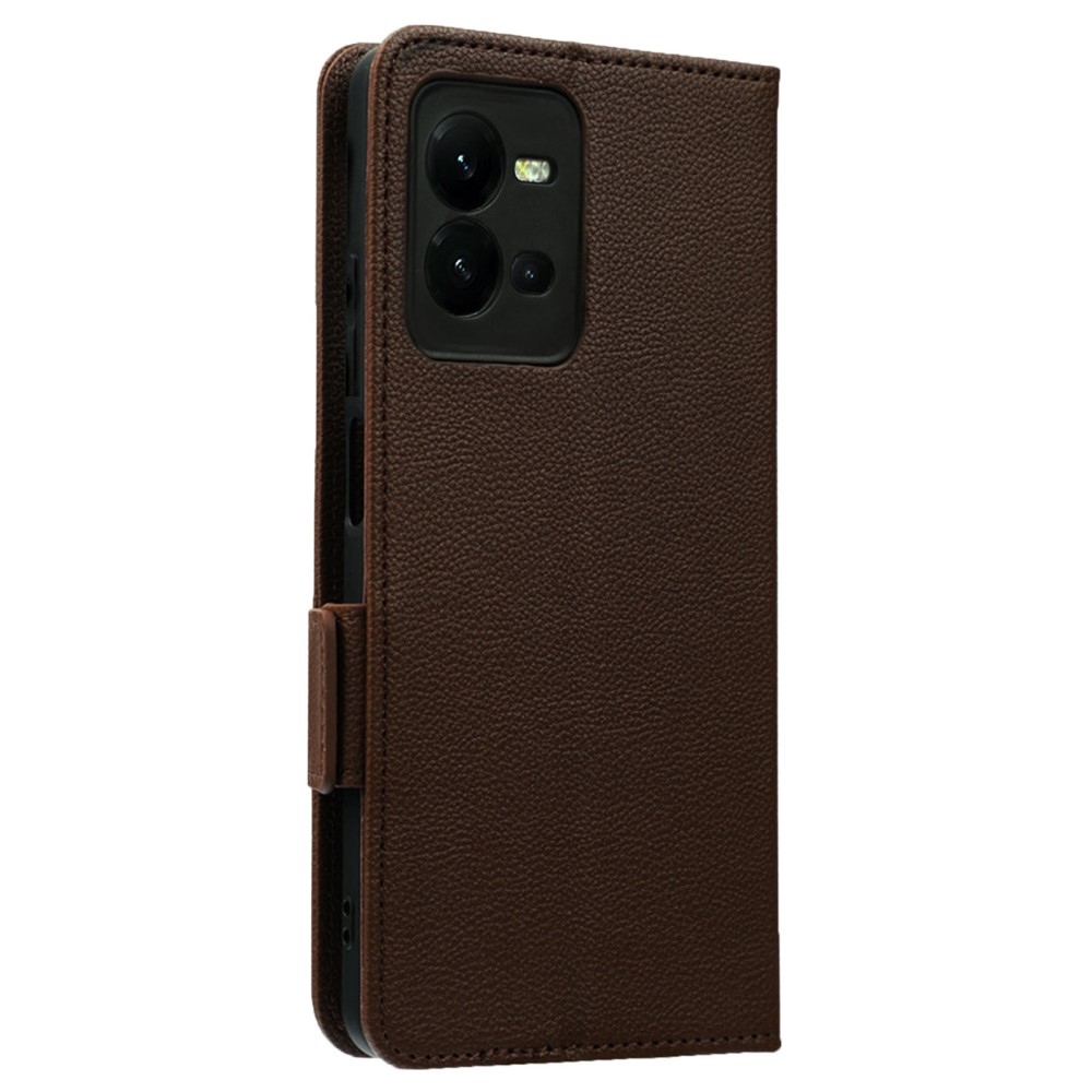Wallet knížkové pouzdro na Vivo X80 Lite - hnědé