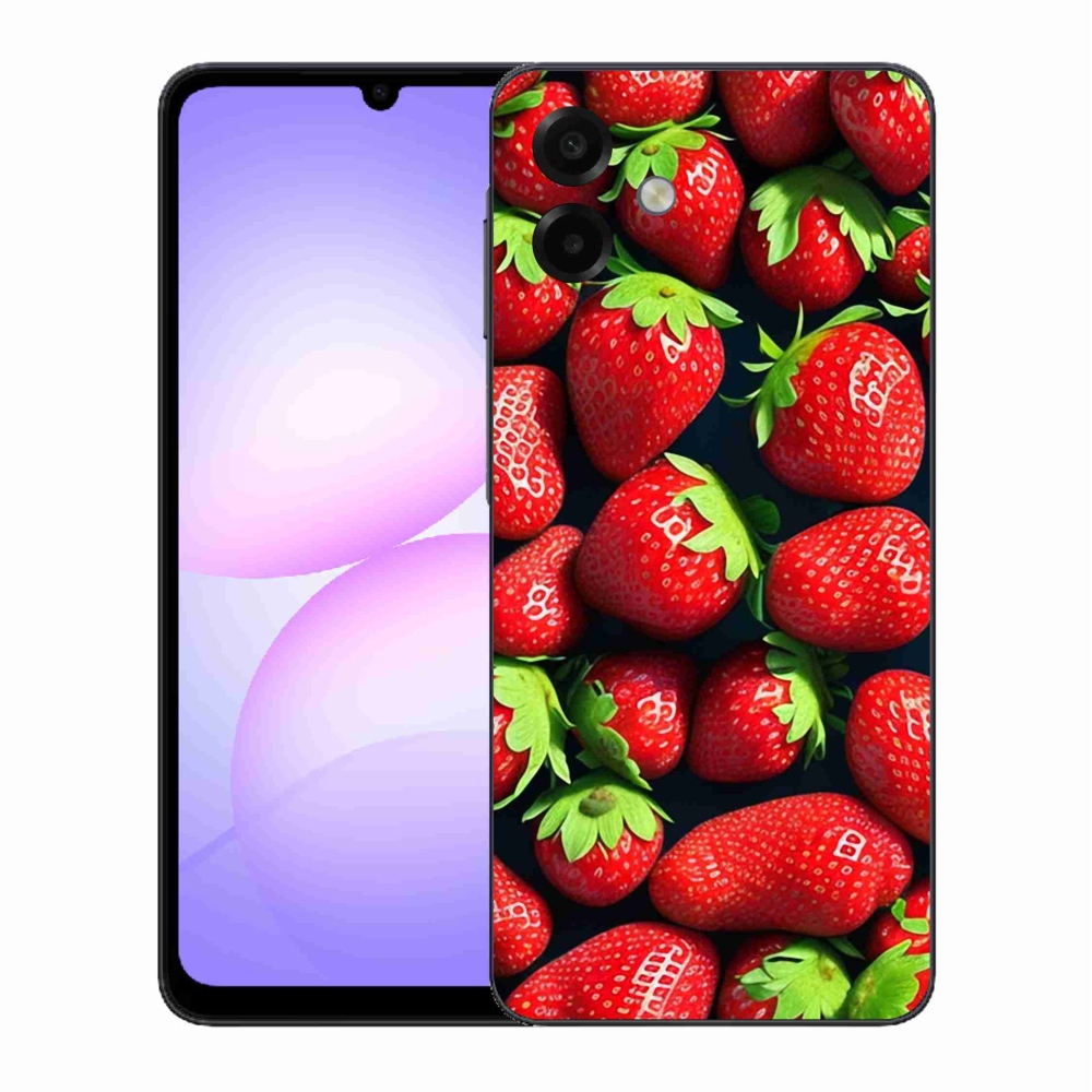 Gelový kryt mmCase na Samsung Galaxy A07 4G - jahody