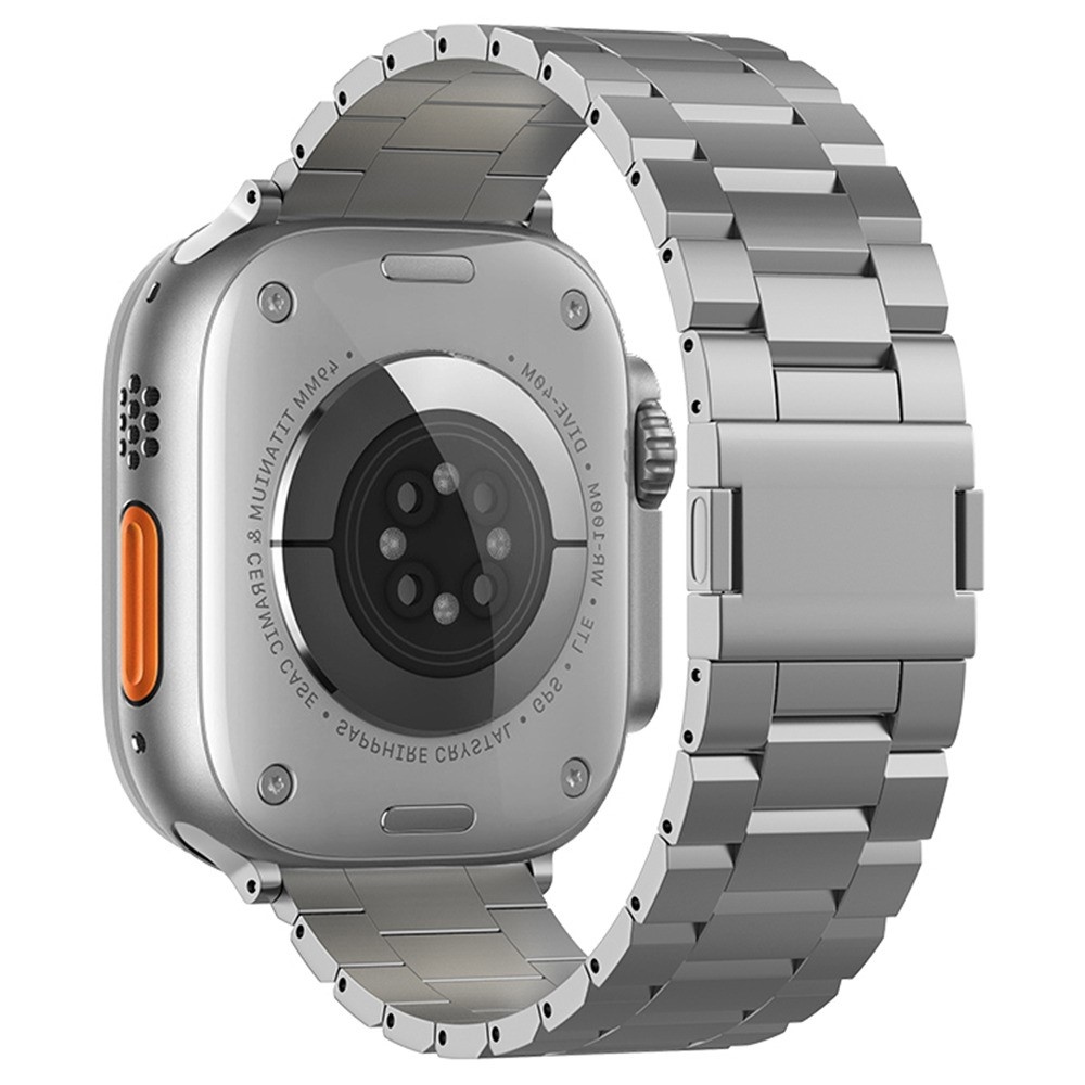 Alloy titanový řemínek na Apple Watch Ultra 4/3/2/1 49mm/12/11/10 46mm - šedý