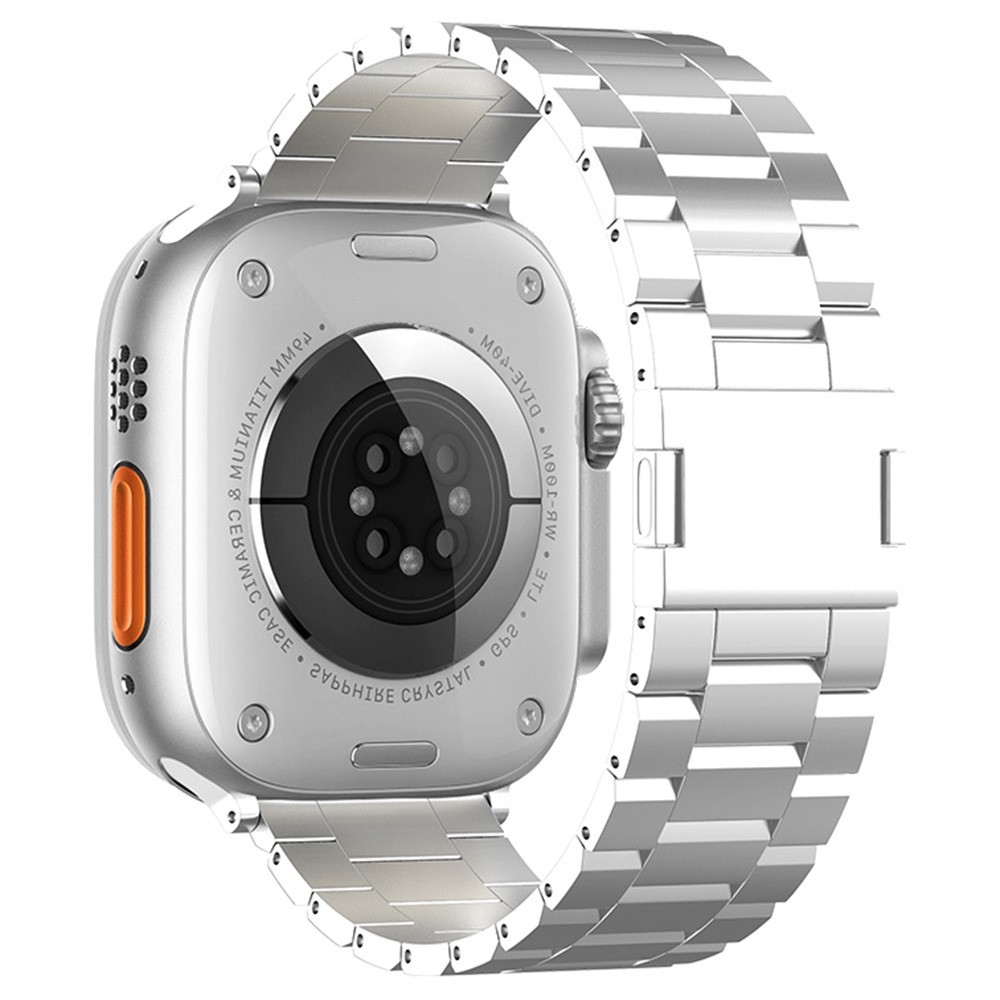 Alloy titanový řemínek na Apple Watch Ultra 4/3/2/1 49mm/12/11/10 46mm - stříbrný