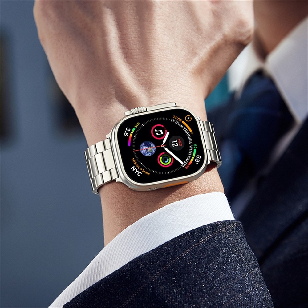 Alloy titanový řemínek na Apple Watch Ultra 4/3/2/1 49mm/12/11/10 46mm - titan