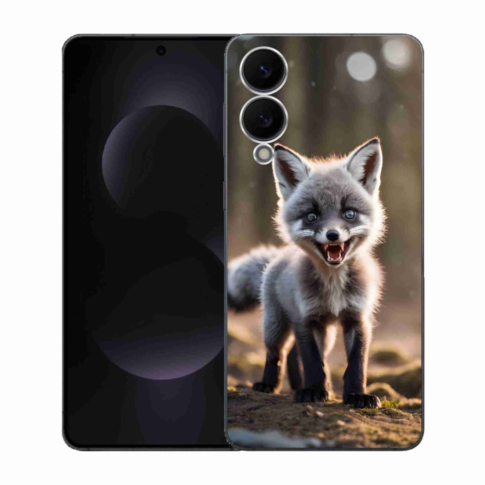 Gelový kryt mmCase na Samsung Galaxy S25 Edge - rozzuřená liška