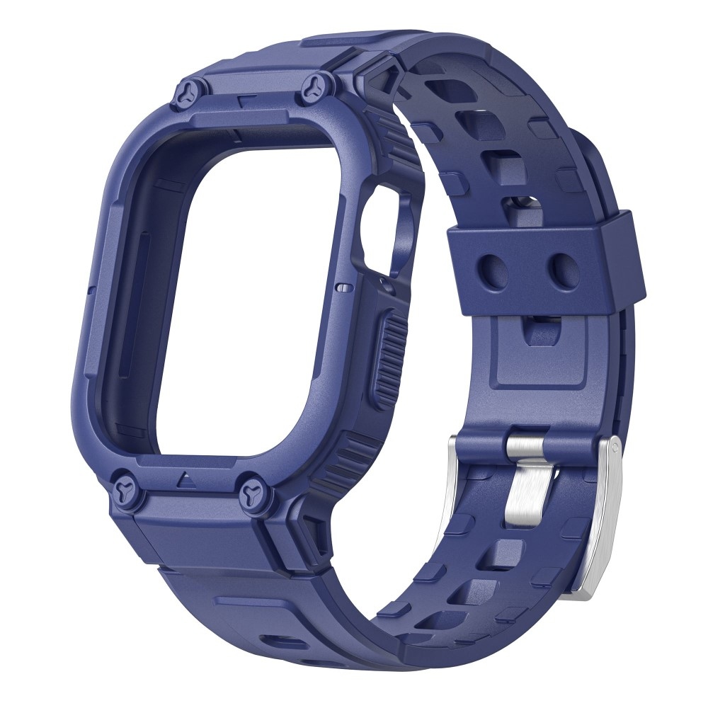 Drop ochranné silikonové pouzdro s řemínkem na Apple Watch Ultra 49mm - modré