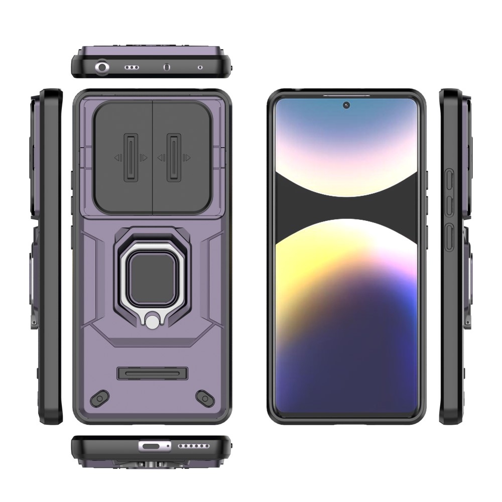 Lens odolný kryt na Xiaomi Redmi Note 14 Pro - fialový